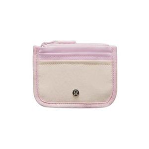 lululemon True Identity Card Case Wallet in Meadowsweet Pink/White Opal NWOT
